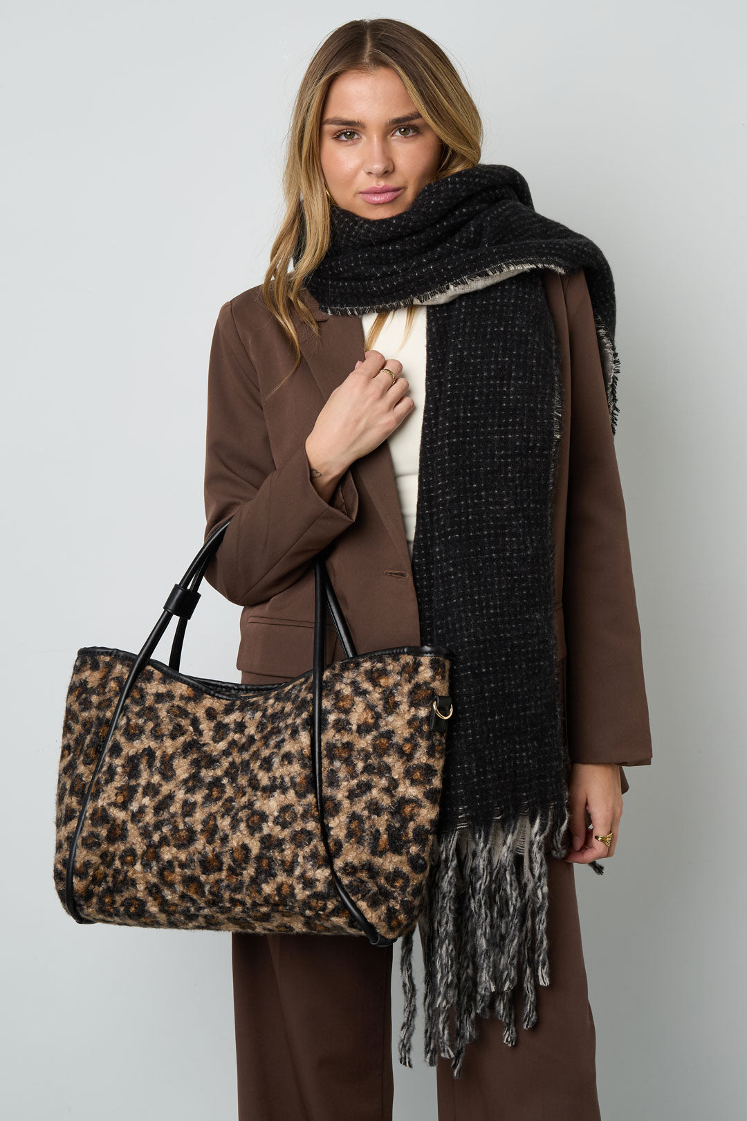 Tote Bags Leopard Print Casual Cotton Daily Accessories